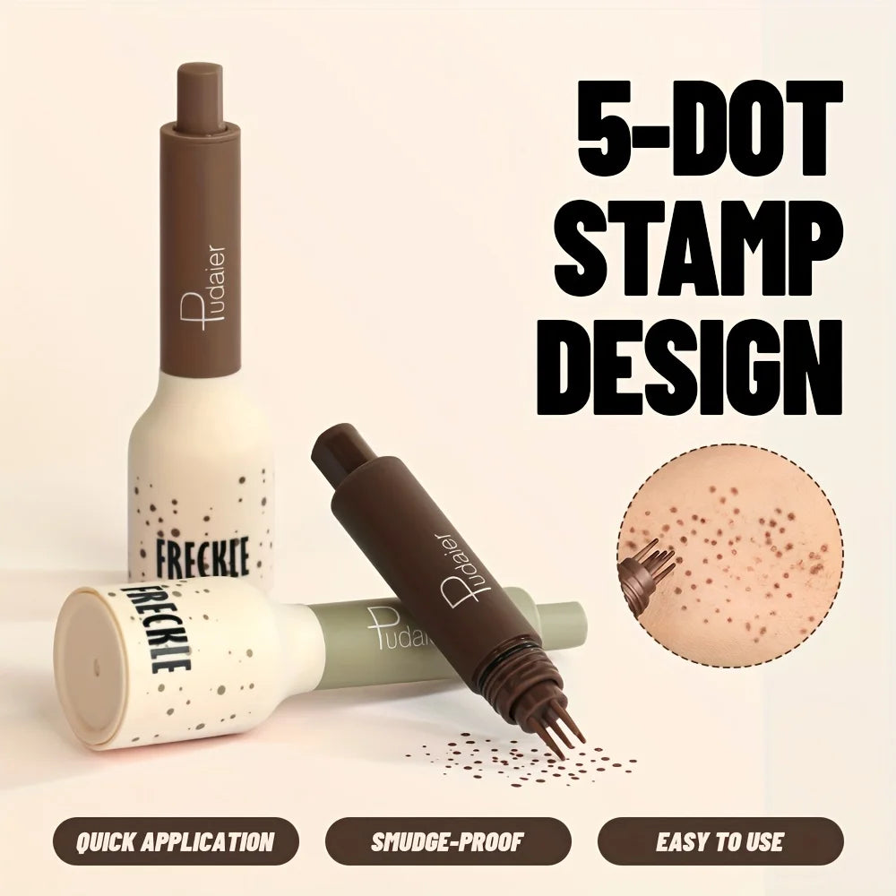 Freckle Stamp Makeup Pen - Waterproof, Natural-Looking Freckles, Long-Lasting and Sweatproof, Ideal for Beginners