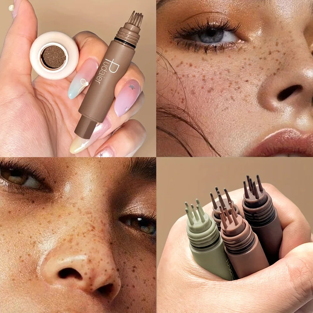 Freckle Stamp Makeup Pen - Waterproof, Natural-Looking Freckles, Long-Lasting and Sweatproof, Ideal for Beginners
